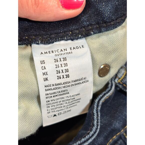 American Eagle next level flex slim straight jeans size 26 - Picture 12 of 12